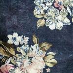 Anti Allergy Dark Blue 80gsm Poly Tricot Fabric For Mattress Cover