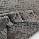 Jacquard 250gsm Soft Flannel Fabric 150D For Warm Blanket
