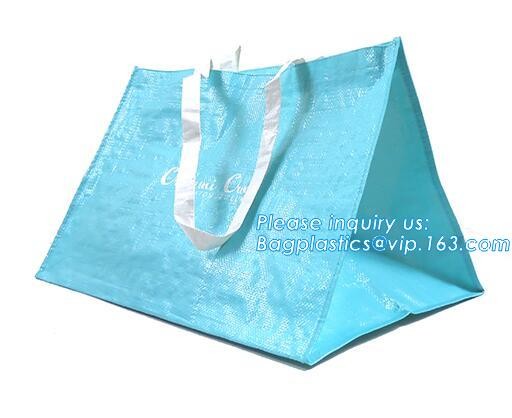 Fashion WaterProof PP Woven Laminated Handle Shopping Bag,fashion laminated reusable pp woven big shopping woven bag