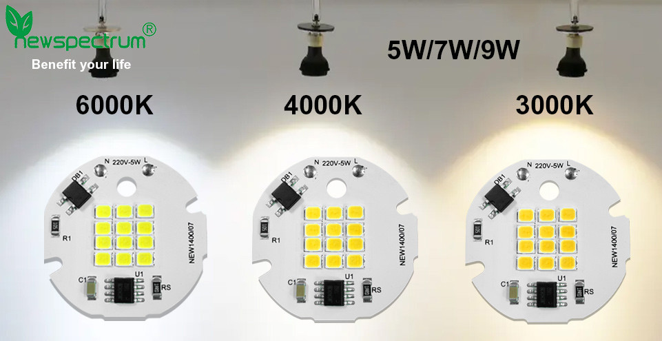 220V SMD LED Chip Cob Led 3000k Great Heat Dissipation For Spotlights