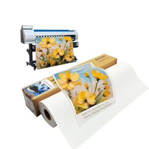 Quality Aqueous 420gsm Matte Polycotton Pigment Inkjet Canvas For Canon wholesale