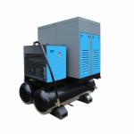 0.6m3/min 10bar 5.5KW Air Receiver 300L integrated Rotary Air Screw Compressor