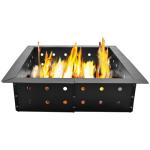 Square Outdoor Fire Pit Ring 36" Outside Diameter 30" Inside Heavy Duty Steel