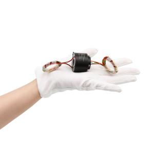 Quality 240VAC IP50 Electrical Rotary Joint Through Bore Slip Rings 6*2A wholesale