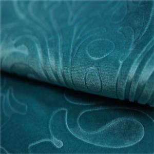 Quality 100 Polyester 3D Embossed Suede Fabric Jacquard Style For Home Textile wholesale