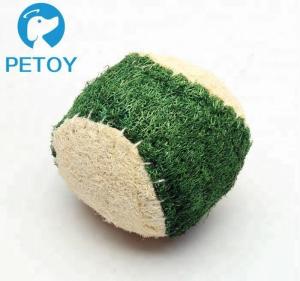 Quality Eco Friendly Small Indestructible Rope Dog Toys Nature Loofah Material wholesale