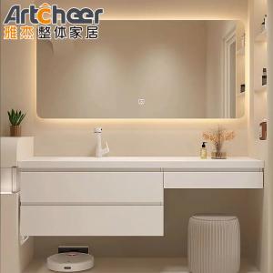 Quality 30&quot; Light Grey PVC Modern Bathroom Vanity with Sink E1 or ECO Friendly Material Grade wholesale