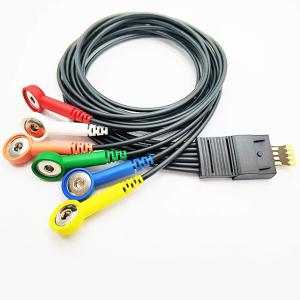 Quality Schiller 6 Leads Holter ECG Cable Ecg Accessories High Strength For Patient wholesale
