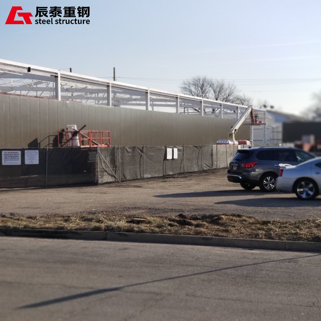 Superior Fire Protection Modern Steel Structure Workshop With Single Sheet Wall Cladding And Color Steel Sheet Roof