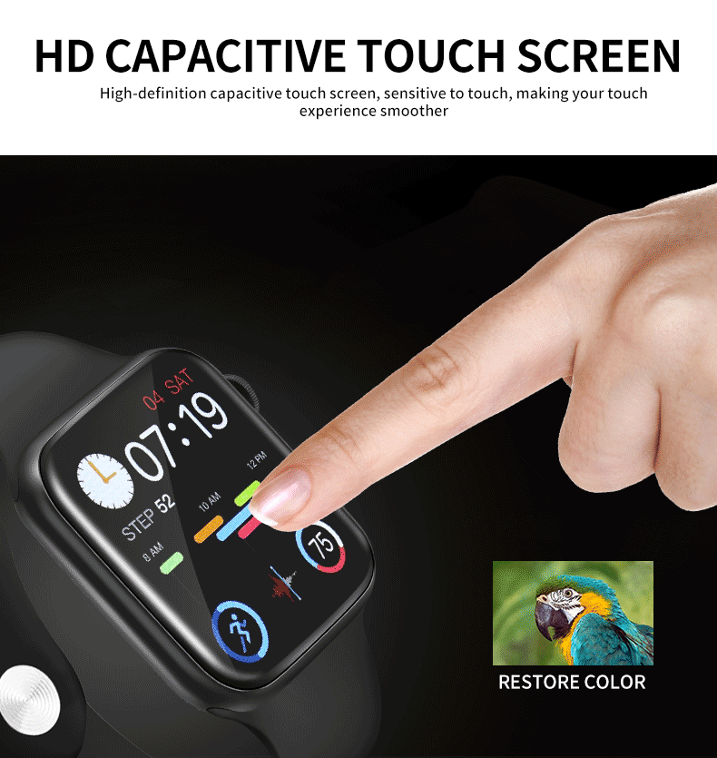 W6 Waterproof Sports Smartwatch Customized Stainless Steel Band