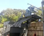 YHZS50 Concrete Batching Mixing Plant Station XDEM Mobile 3800mm