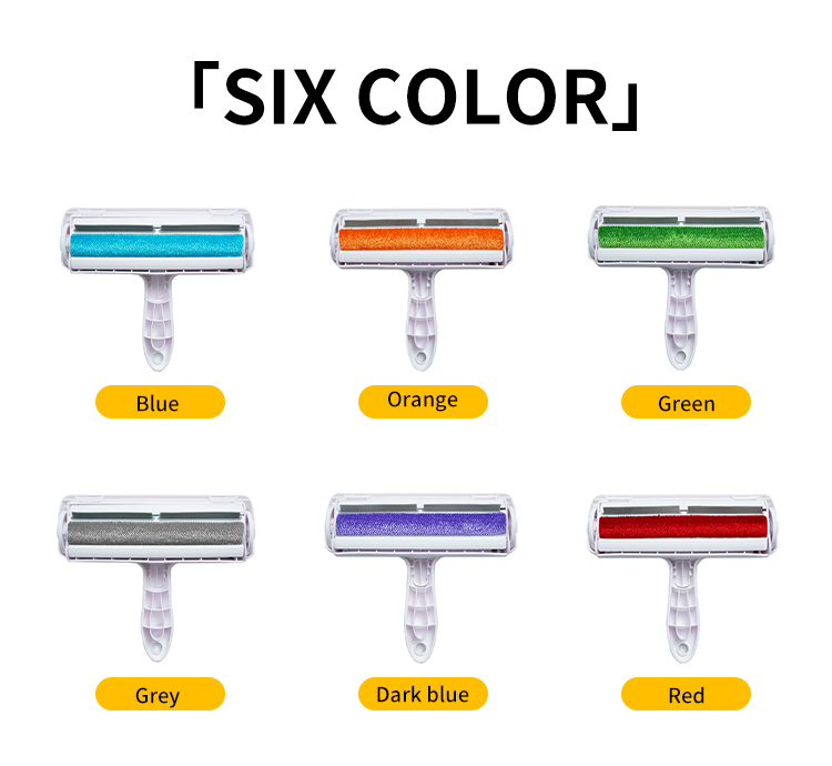 White Plastic Self Cleaning Lint Roller Reusable Lint Roller For Pet Hair