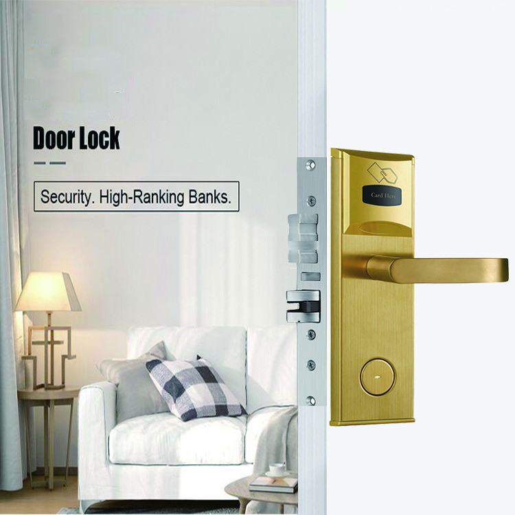 MF1 T57 RFID Card Hotel Smart Door Locks With Management Software System
