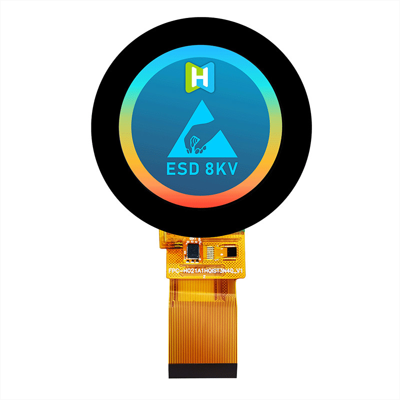 2.1 Inch 480x480 Bar Type Round TFT LCD Sunlight Readable Pcap Monitor