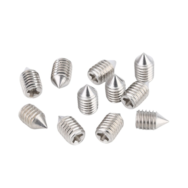 Precision Endless Machine Meter Stop Screw Slotted Tip Set Screw Cut Slotted Positioning Screw