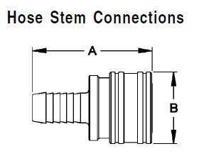 1 Inch Hose Stem Connections Brass Male Quick Connector