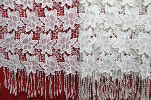 Quality Garment Accessories Chemical Lace Fabric Water Soluble Embroidery lace fabric in Different Color wholesale