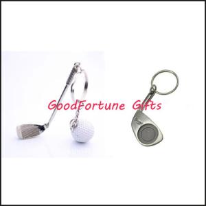 Quality Promotion gift metal Golf Brassie KeyChain wholesale