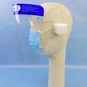 Quality Transparent Disposable Face Shield Durable , Anti Fog Face Shield With Sponge wholesale