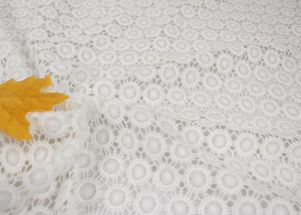Cheap White Chemical Water Soluble Guipure Lace Fabric By The Yard For Party Sexy Dress for sale