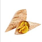 Disposable Wood Bamboo Leaf Appetizer Cones For Chinese Food Sushi