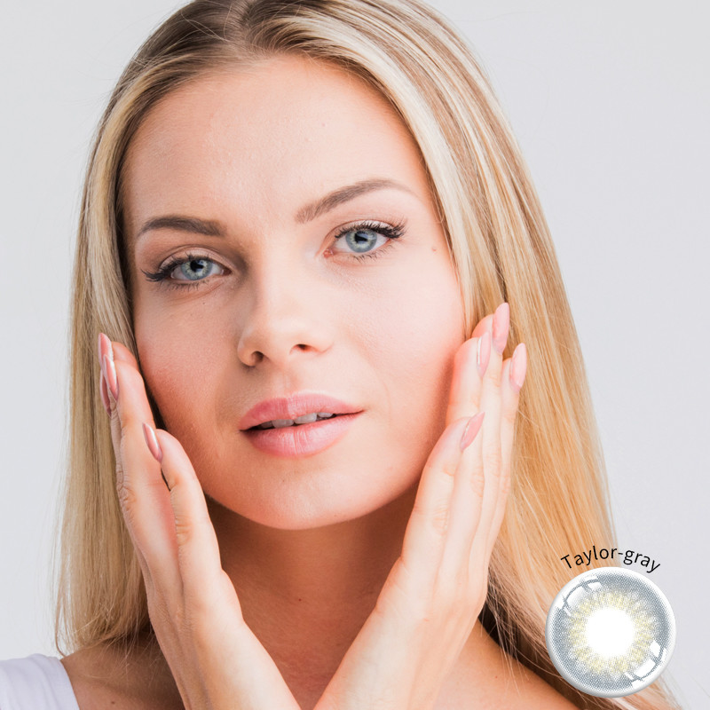 KSSEYE Taylor Green Gray Contact Lenses Realistic Eye Design