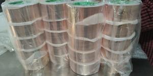 Quality 99.95% Magnetic 50m Length Conductive Adhesive Copper Tape For Emi Shielding wholesale