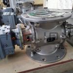 Rotary valve for conveying porous carbon materials