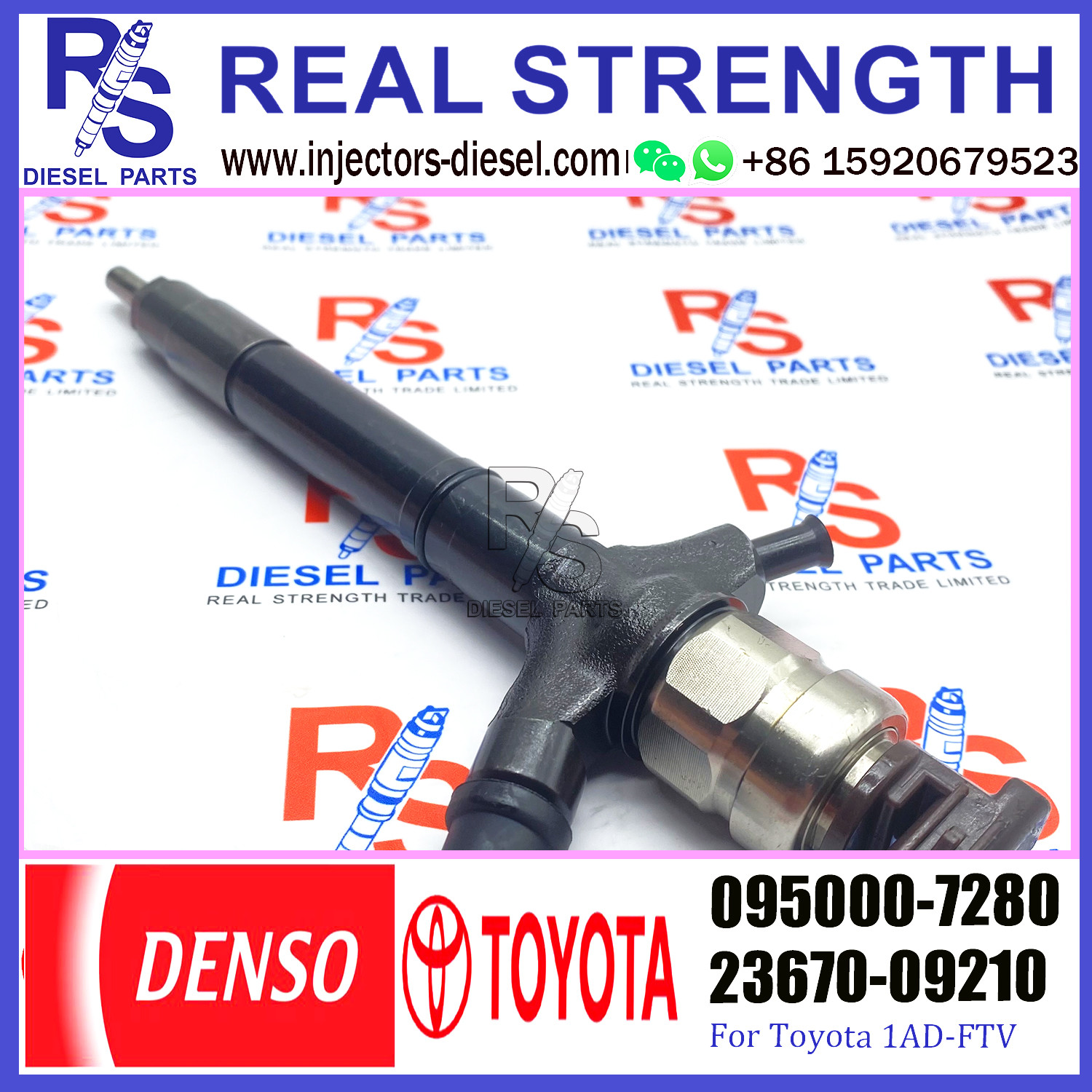 Common rail fuel injector 095000-6230 095000-7640 095000-7280 095000-6910 For TOYOTA 23670-0R170 23670-09140