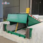 Green Hydraulic Truck Dock Leveler Loading Dock Lifts For Trucks