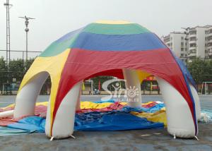 Quality 6 mts outdoor colorful advertising inflatable tent made of pvc tarpaulin for shows or events wholesale