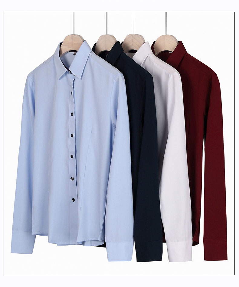 Covered Button Closure Shirts for Men and Women Custom Logo Casual Office Wear Plus Size
