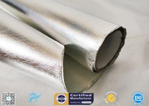 Quality 0.85mm Thick Silver Coated Fabric 95% Heat Reflection Aluminium Foil Laminated wholesale