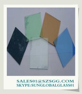 Quality High quality Colored Tinted Glass Sheets (grey, bronze, blue, green) wholesale