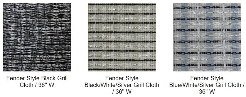 Cabinet Grill Cloth, Black with Silver Accent 59" Width Guitar AMP Cloth grill cloth fabric DIY repair speaker