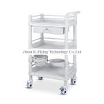 ABS Material Nursing Medical Trolley Cart Three Layer Tool Cart