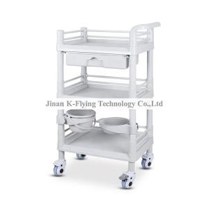 Quality ABS Material Nursing Medical Trolley Cart Three Layer Tool Cart wholesale
