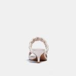 JBHS0306 Off White 50mm Women High Heeled Shoes Anti Slippery Padded Insoles