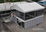 Heavy Duty White PVC Fabric Double Decker Tents Large Outside Tents For Weddings
