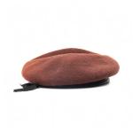 Aeration Autumn and Winter Beret Flat Top Solid Color Wool Painter Hat