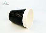 Embossed Takeaway Hot Beverage Disposable Cups Heat Resistant For Coffee / Tea