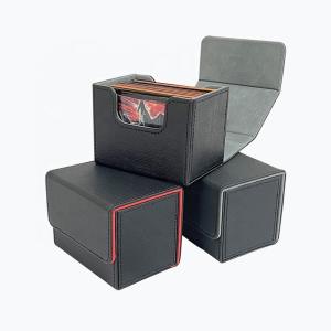 Quality Efficiently Store Your Entertaiment Game Cards with a PU Card deck card box wholesale
