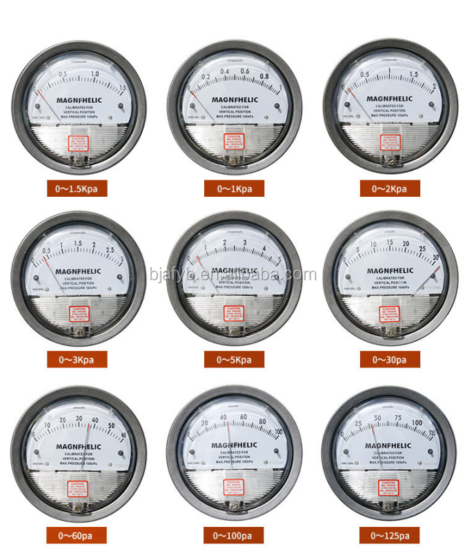 30 0 30 gauge Differential pressure gauge for Gas Pressure Manometer and Affordable