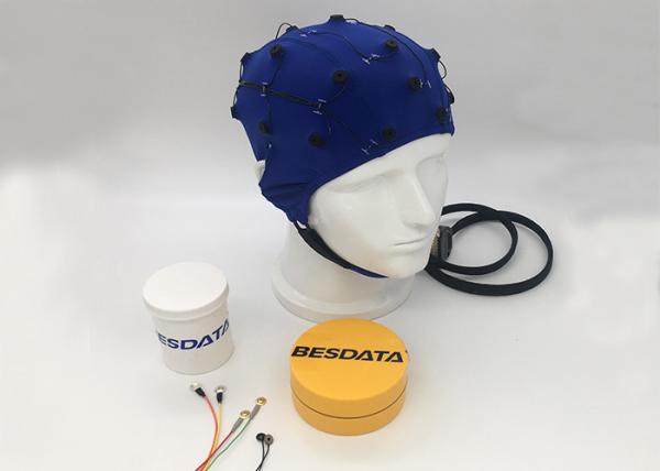 High Density EEG Electrode Cap Breathable , Medical Wireless Eeg Electrodes