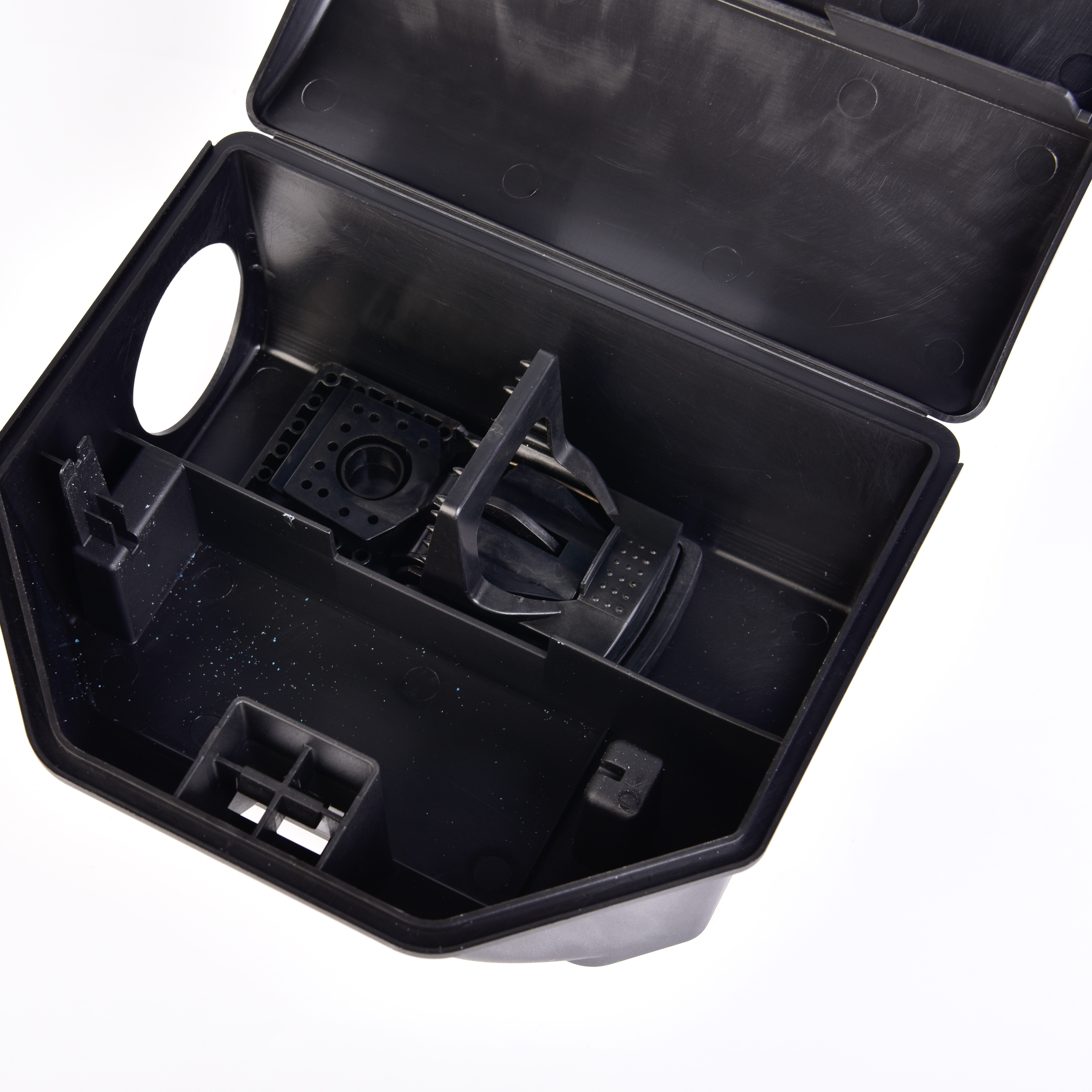 Multi-functional Plastic Box Lockable Rat Mice Mouse Trap Bait Station With Space for Spring Trap And Bait 262g