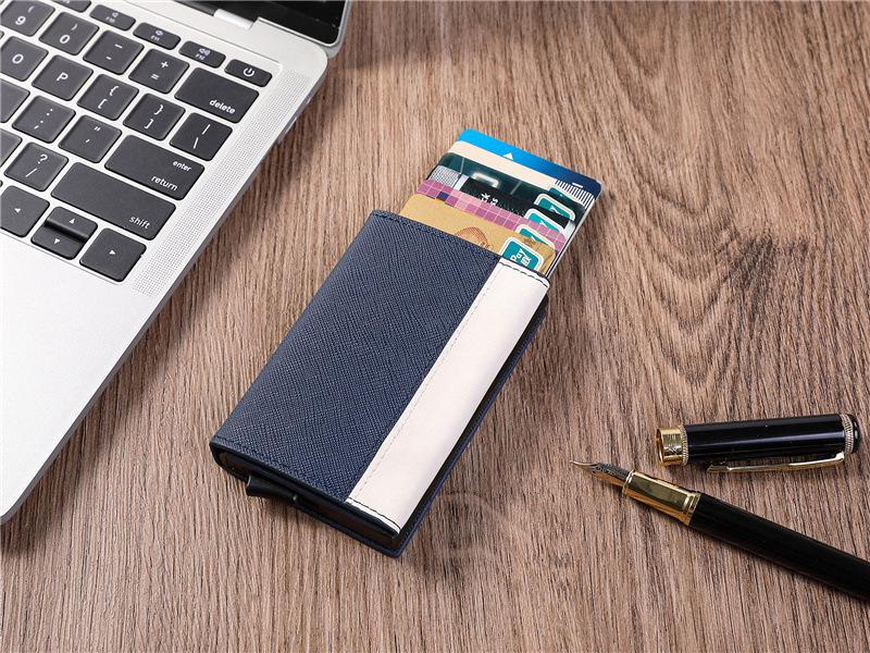 Top Loaders Sports Card Holder Men's Wallet with Pop-Up RFID Protection and Fashion Style