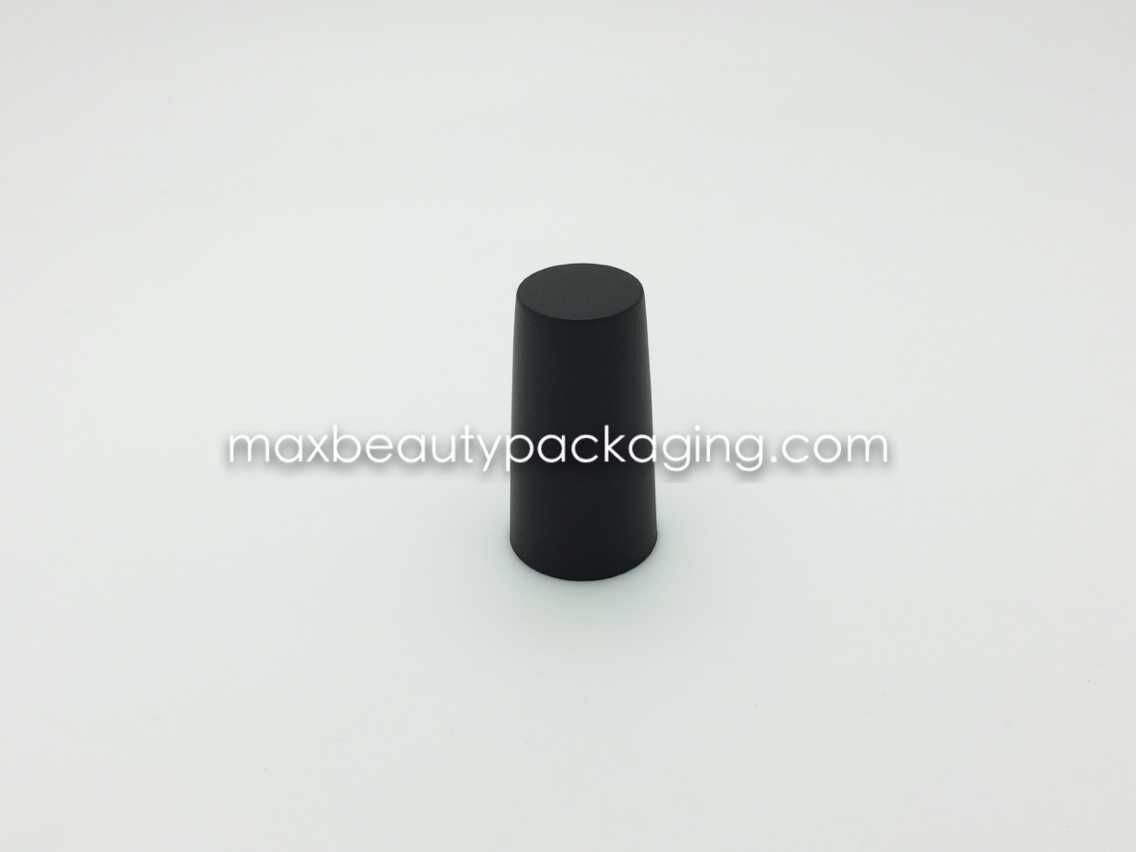 N2033 uv glossy black nail polish cap nail polish packaging pp injection black outer cap UV coating colors plastic cap
