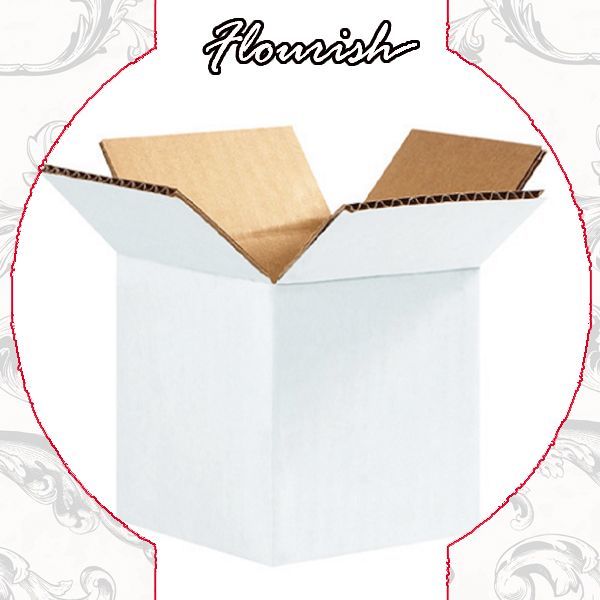 3 Ply B-Flute Flat Packing Folding Corrugated Board White Carton Packaging Box for Wine Fruits Vegetables Bottle Drinks Beer Milk Beverage Logstic Supply Chain