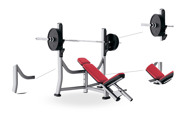 Sports Exercise Gym Rack And Incline Weight Bench Press Fitness Equipment