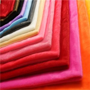 Quality Warp Knit velvet Plain Style Customized Color wholesale